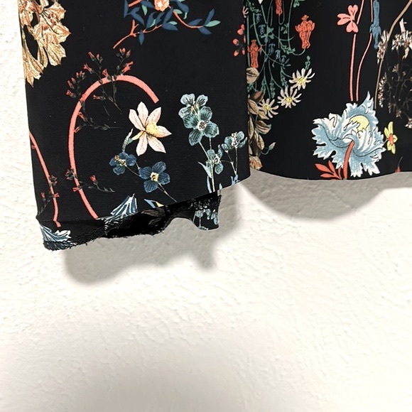 Zara black floral dress M - Picture 5 of 7